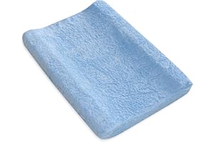 MIBEBESTORE Funda cambiador bebe 50x80 Rizo 100% Algodón - Color Azul