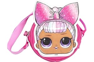 FRINGOO L.O.L Surprise! LOL Dolls Borsa a tracolla per ragazze | Borsa a tracolla glitterata | Borsa a tracolla alla moda | Kitty Queen | Stage Centre