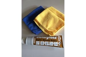 hs24store Elsterglanz Kupfer Messing Bronze Polierpaste 150 ml und 2 Microfasertücher