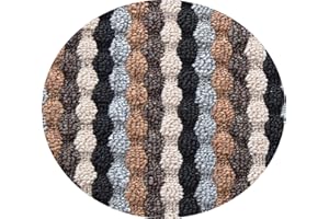 SrS Rugs® Non Slip Kitchen Door Mats & Hallway Runners Washable Rug UK (Black | Brown | Grey, 80cm x 100cm)