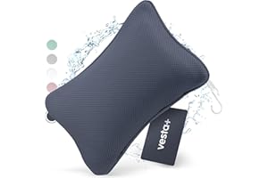 Vesta+ Badewannenkissen S Nachtblau [perfekte Passform für Nacken & Rücken] Bequemes Badekissen - Atmungsaktive Technologie - Wannenkissen für maximale Entspannung & Komfort