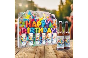 SENVIANDA Männerhandtasche -Happy Birthday- mit 6 x Bier 0,33 l, 4,8% vol., inkl. Mehrwegpfand
