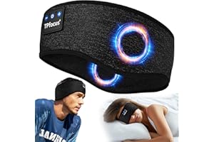 TPfocus Cuffie per Dormire Bluetooth 5.2 Regalo Uomo & Donna,Sleep Headphones Sonno Cuffie Fascia Sportiva, Wireless Ricaricabile Cuffie Bluetooth Dormire per Correre