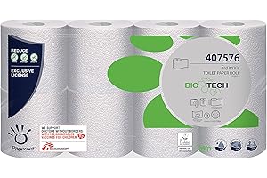 WERRA 64 Rollen Papernet Superior White, 2-lagig, 250 Blatt, Bio Tech, Toilettenpapier