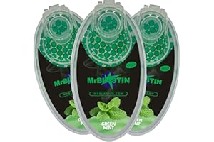 MrBlastin 300 Palline per filtro sigaretta, mentolo e menta, perline schiacciabili, capsule aromatizzate, 30 gram, inserire click-on (mentolo menta)