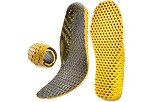 SULPO Amortyzujące wkładki do butów - przeciwpotne - na bolące stopy - z miękkiej pianki EVA - piankowe wkładki sportowe - do biegania trekkingu - do pracy (41-44 EU / 7-10 UK)