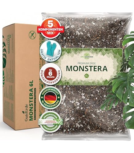 Purgrn Monstera-Deliciosa-Dnger 1 Liter  Schnelles, krftiges Wachstum   Fr sattgrne Bltter  Premium-Flssigdnger mit Spurennhrstoffen   Ergiebiges Konzentrat fr 400 Liter Giewasser : Amazon.de: Garten