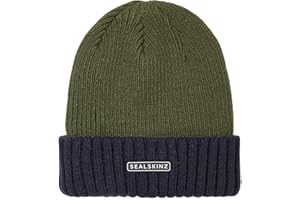 SEALSKINZ Bacton | Berretto Unisex Impermeabile con Risvolto Arrotolabile | Uso Quotidiano e attività all'aperto | Tecnologia di Isolamento a Tre Strati | Fodera in Micropile