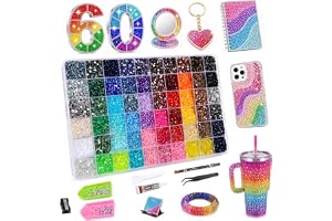 SINAYREK 60 färger 38400 st 3 mm gelé strass Bedazzler Kit Syrek