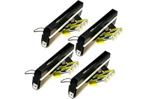 POLYCHECK 4 x Portable UV Money Checkers with Batteries - Detects Forged Polymer & Paper Bank Notes