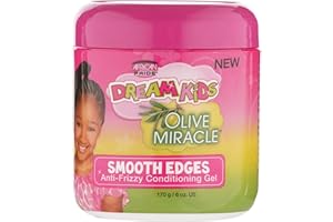 African Pride Dream Kids Olive Miracle Anti-Frizzy Conditioning Gel Smooth Edges 170 g/6 oz