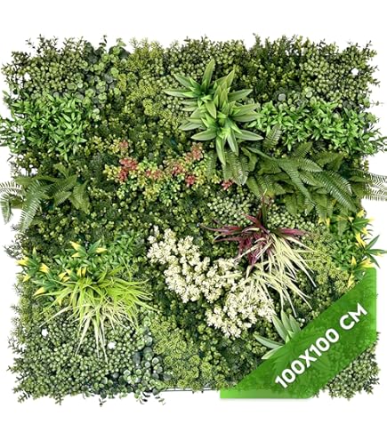 Pumixiy Kunstrasen Wandpaneel 40x60cm - Grüne Wanddekoration Für Zuhause