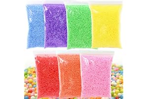 MINGZE 70G multicolour foam plastic ball, used for DIY and Slime products, craft foam ball, used for children DIY arts and crafts decoration, home decoration, wedding and party decoration.