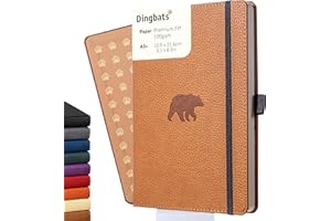 DINGBATS* NOTEBOOKS Dingbats A5+ Wildlife Brown Bear Notebook - Plain