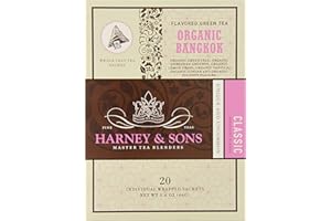 Harney & Sons Fine Teas Organic Bangkok - 20 Wrapped Sachets, 1.6 Ounce