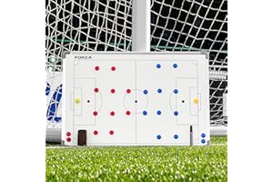 FORZA Tableaux Tactiques de Football | Tableau Blanc pour Entraînements (Feutres Effaçables à Sec Inclus) | Plaquette pour Coachs | Double Face | Plusieurs Tailles