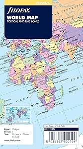 Filofax Personal World Map : Amazon.co.uk: Stationery &amp; Office Supplies