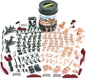 LICHENGTAI 90-teiliges Soldaten Spielset – Plastik-Armeefiguren Für Kinder, Mit Fahrzeugen & Zubehör