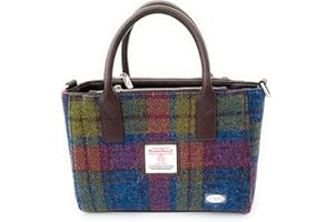 Glen Appin Harris Tweed Tote Handbag – LB1228 Brora With Detachable Shoulder Stap