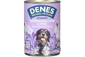 Denes Complete Senior Wet Dog Food Chicken Lamb and Rice, 12 x 400 g