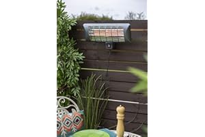 LA HACIENDA Grey Series Wall Mounted Quartz Patio Heater