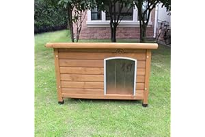 Pets Imperial® Norfolk Insulated Dog Kennel - Size M - Outdoor Dog House with Opening Roof - 87.5 cm (W) x 57.5 cm (D) x 58 cm (H)
