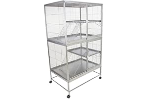 Cozy Pet Large Rodent Cage 12mm Bar Spacing for Rat, Ferret, Chinchilla, Degu or other Small Pets, Large Rodent Cage RC03