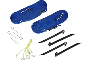 Park & Sun Sports Outdoor Volleyball Boundary Webbing with Ground Stakes