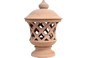 Biscottini Lanterne da Esterno Grandi L30xPR30xH46 cm Made in Italy - Decorazioni Giardino per Esterno - Lanterne da Giardino Terracotta Toscana