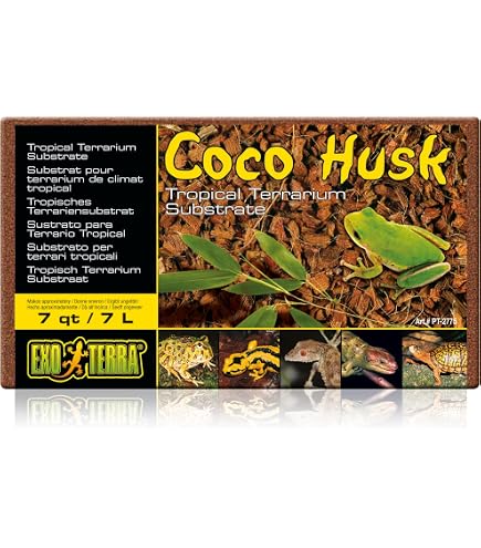 BabiChip Kokosnuss-Chip-Substrat Für Reptilien – Lose Kleine Größe, Als Einstreu Für Schlangen, Geckos, Schildkröten