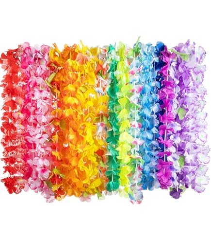 Kit Festa Hawaiana - 32 Pezzi Con Occhiali E Ghirlande Per Compleanni O Estate - Foto 13