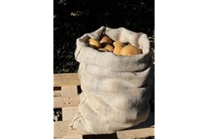 Agralan 25kg Hessian Jute Vegetable Potato Storage Sack - Many Pack (Pack of 5)