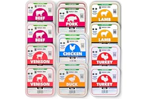MERSEY RAW DOG FOOD MerseyRaw Mixed Meat Frozen Raw Dog Food Bundle | 14x (2x500g Each) Beef, Chicken, Lamb, Turkey, Duck, Pork, Venison | DEFRA Approved | Pets Frozen Mince Meals | For BARF Diets