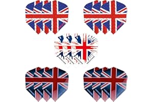Harrows Darts Flights - 15, 30, 60 Flight Packs I 100 Micron Dart Flights I Premium Extra Strong Made in UK I Professional Darts Accessories