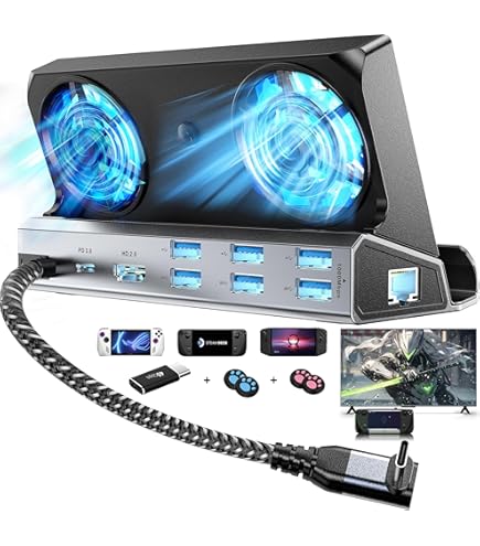 Dockingstation für Steam Deck OLED Dock, 6-in-1 Steam Deck Dock