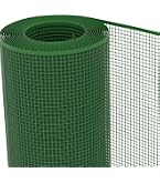 TENAX Schutznetz Quadra 20 - Grünes Kunststoffnetz 0,5x5 M Mit 20x20 Mm Maschen Für Balkon, Zaun & Pflanzenschutz