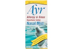 Ayr Allergy & Sinus Hypertonic Saline Nasal Mist, 1.69 Ounce Spray Bottle