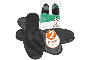 biped 2 paires de semelles au charbon actif - pour une fraîcheur hygiénique dans les chaussures de sport et de travail - semelles contre la transpiration des pieds - lavables à la main z1017(48)