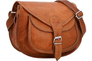 Gusti Sac cuir - Evelyn Sac a main Femme Sac bandouliere Sacoche Marron Cuir