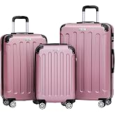 Anthony Jackson Ultra Hafif ABS Valiz TRION (Pembe, 3'l&uuml; Set)