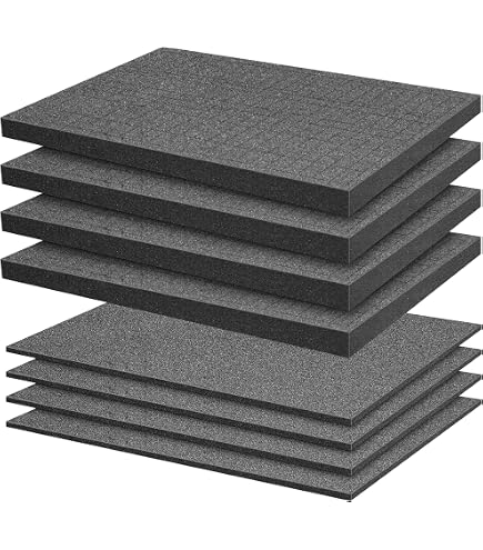 Schiuma Multistrato Per Inserti Attrezzi - 350x400x57 Mm, Nero/rosso, Polietilene, Fai Da Te