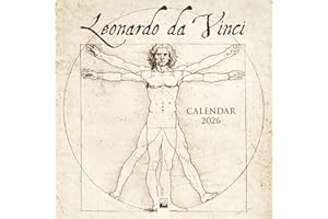 Leonardo da Vinci Wall Calendar 2026 (Art Calendar)