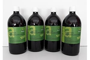 KEXMY - les Micro-organismes Active (Em-active), Terre d'Additif – Engrais 4 x 1 l Fl.