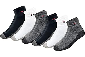 NAVYSPORT ćwierć długości bawełniane skarpety sportowe dla mężczyzn i kobiet, Opakowanie 6