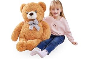 IKASA Giant Teddy Bear Soft Toys Stuffed Animals (78cm, brown)