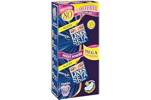 Lines Seta ultra Quadripack x80 - assorbenti ultra notte ali