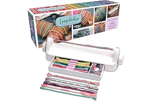 Goliath - LOOPDEDOO FR - Kit de Bracelets d'Amitié DIY pour Enfants dès 8 ans - Mode d'Emploi En Français - Métier à Tisser Rotatif Facile - 12 Fils 100% Coton Inclus - Activité Créative -Idée Cadeau