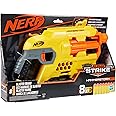 Nerf Alpha Strike Hammerstorm Blaster - Hammer-Priming Action, Rotating 8-Dart Drum, 8 Official Nerf Elite Darts - For Kids, Teens, Adults
