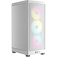 Corsair iCUE 2000D RGB AIRFLOW Mini-ITX PC Case - Mini-ITX Form-Factor - Steel Mesh Panels - Three-Slot GPU Support - 3x AF120 RGB SLIM Fans Included - iCUE Lighting Node CORE Controller - White