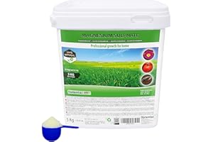 Nortembio Agro Natürliches Magnesiumsulfat 5 Kg. Universeller Dünger. Förderung des Wachstums der Kulturpflanzen, Gärten und Zimmerpflanzen.